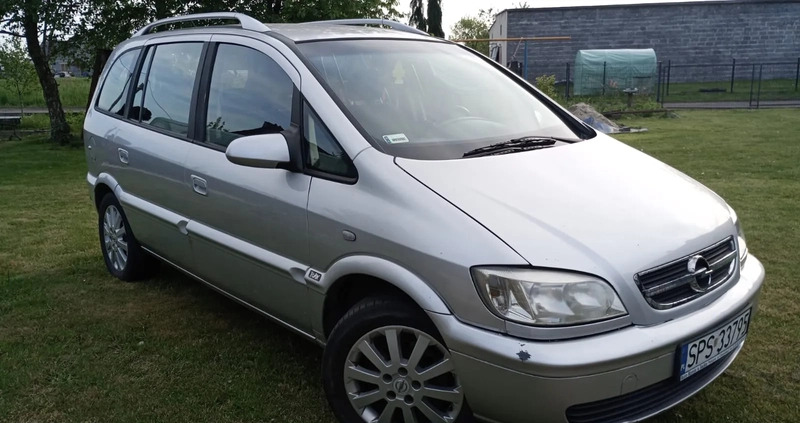 Opel Zafira cena 6900 przebieg: 233350, rok produkcji 2004 z Zduny małe 46